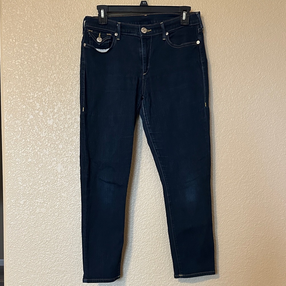 True Religion Women's Midnight Blue Skinny Jeans